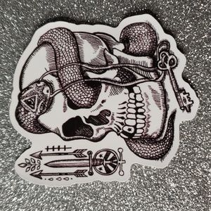 Art GOTHIC skeleton waterproof sticker